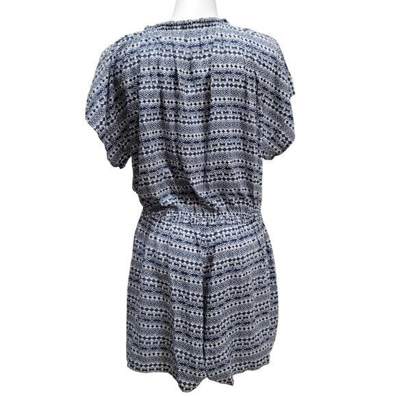 Seafolly Jacquard Print Playsuit Romper L Blue - Picture 5 of 8